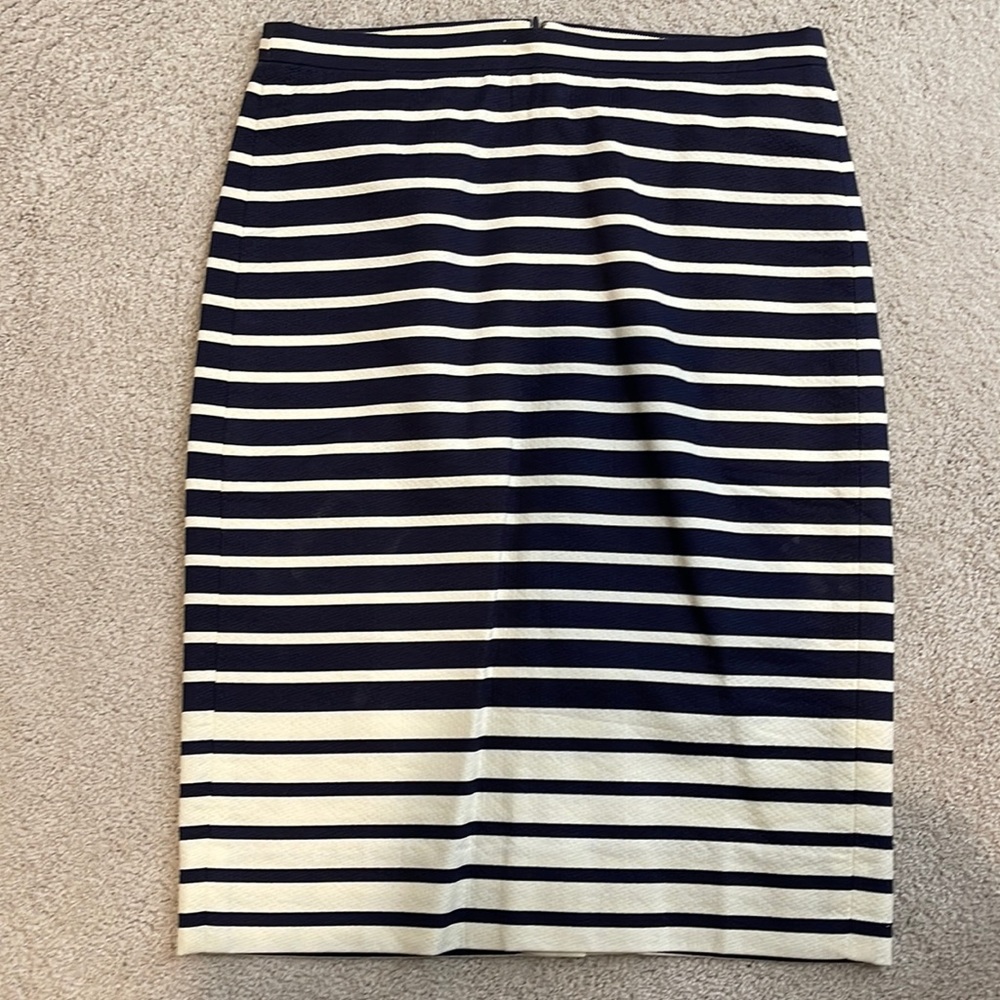 Navy pencil skirt